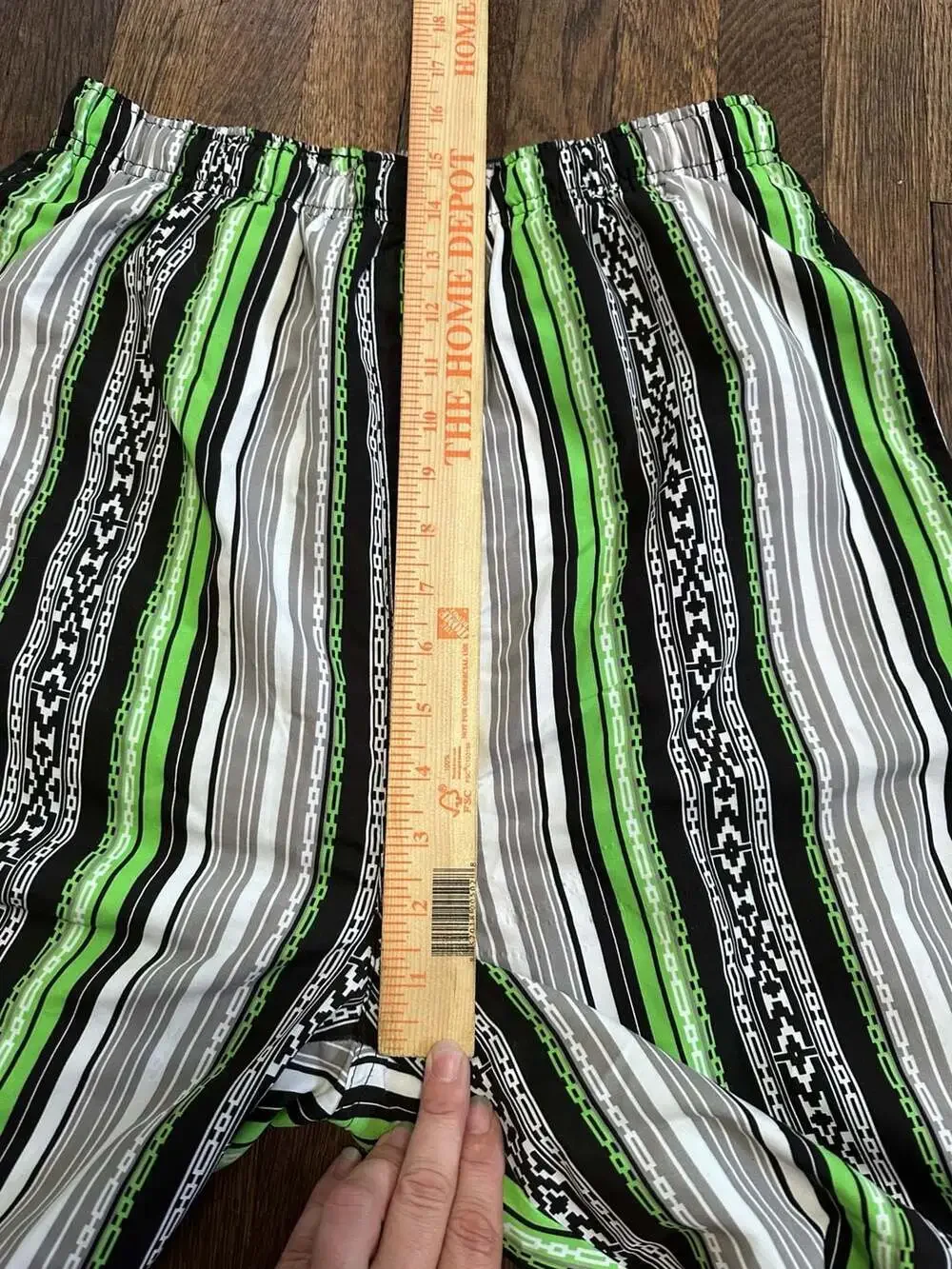 Vintage Maui and Sons Striped Board Shorts with Mesh Lining Size M Tall